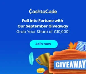 CashtoCode Lottery September