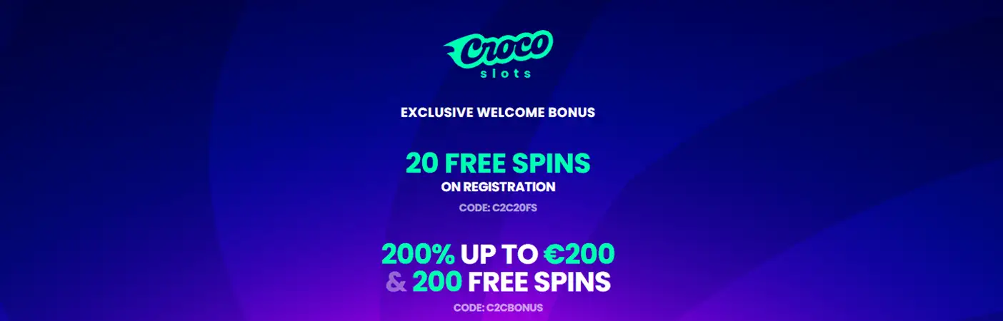 CrocoSlots Casino Exclusive Bonus EN