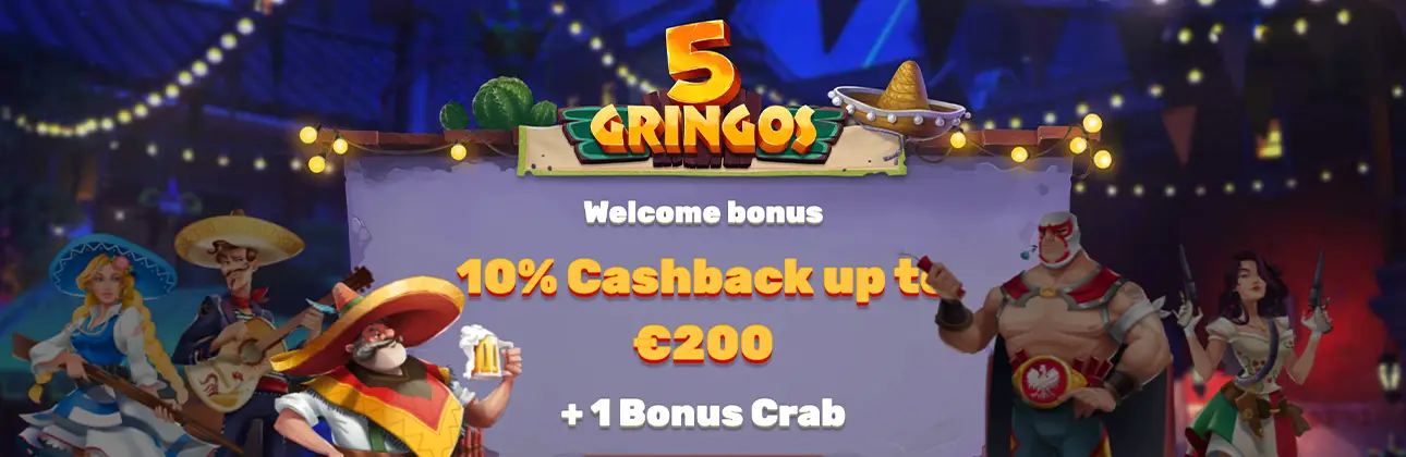 5 Gringos Casino Bonus ROW