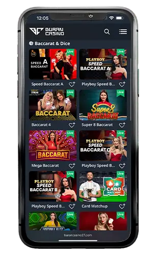 Buran Casino Live Baccarat ROW