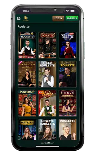 Casinia Live Casino Roulette ROW