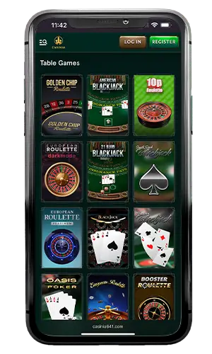 Casinia Casino Table Games ROW
