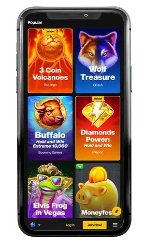 Just Casino Popular Slots ROW