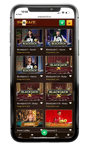 Smokace Casino Live Blackjack ROW