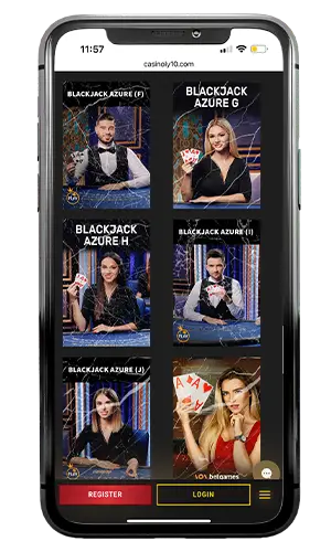 Casinoly Live Blackjack ROW