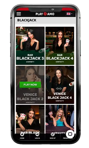 Playamo Casino Live Blackjack ROW