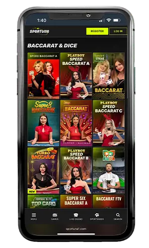 Sportuna Casino Live Baccarat ROW