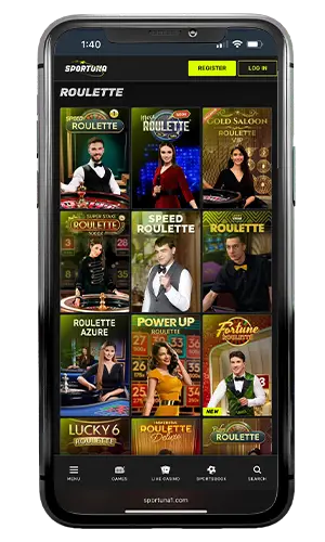 Sportuna Casino Live Roulette ROW