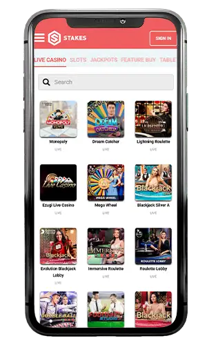 Stakes Casino Live Casino ROW