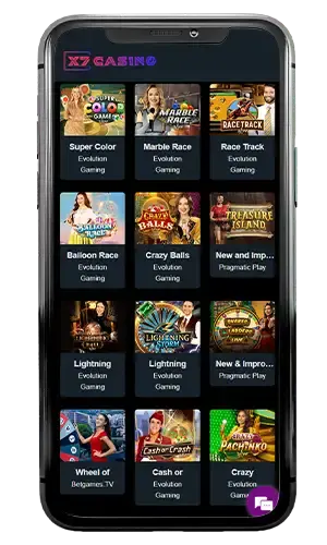 X7 Casino Live Game Shows ROW