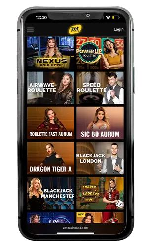 Zet Casino Live Casino ROW