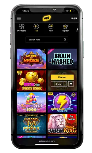 Zet Casino Slots Top ROW