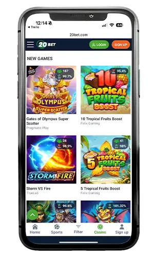 20Bet Casino New Slots ROW