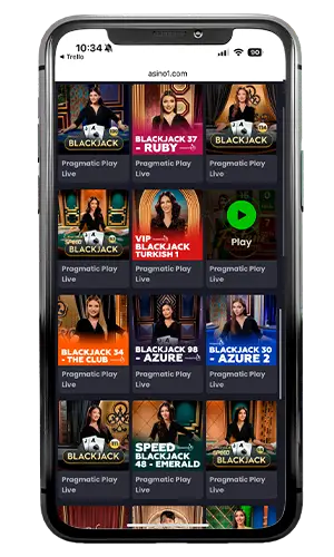 Asino Casino Live Blackjack ROW