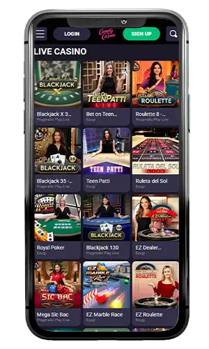 Candy Casino Live Games 1 ROW