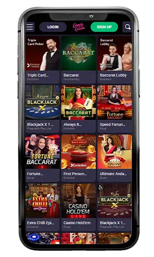 Candy Casino Live Games 2 ROW
