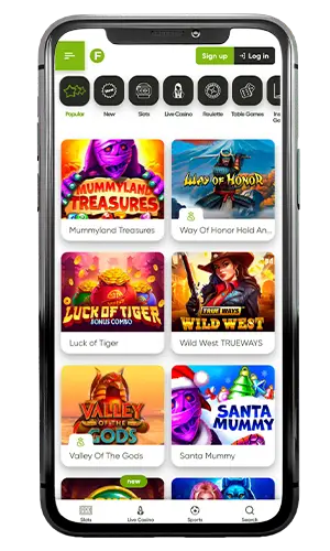 Fresh Casino Popular Slots ROW