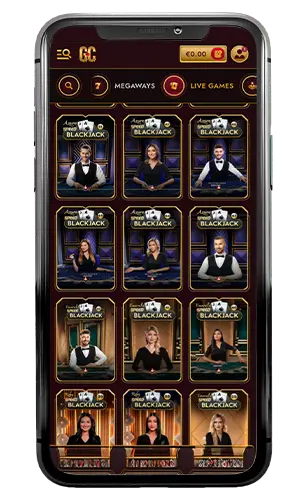 Grandclub Casino Live Blackjack ROW