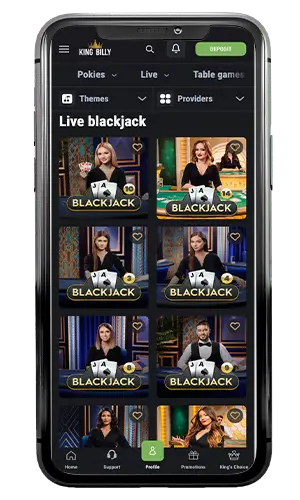 Kingbilly Casino Live Blackjack ROW