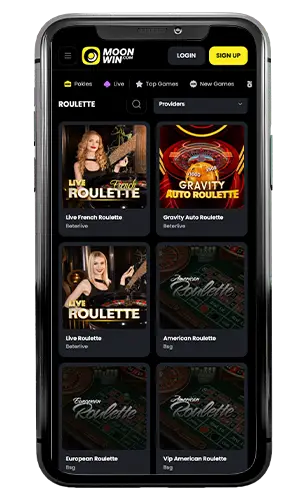 Moonwin Casino Live Roulette ROW