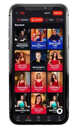 N1Bet Casino Live Baccarat ROW