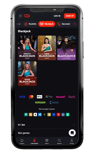 N1Bet Casino Live Blackjack ROW