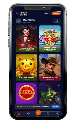 Nine Casino New Slots ROW
