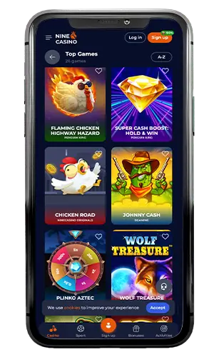 Nine Casino Top Slots ROW