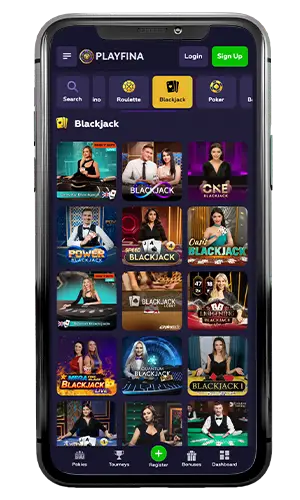 Playfina Casino Live Blackjack ROW