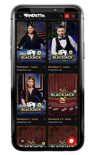 Windetta Casino Live Blackjack ROW