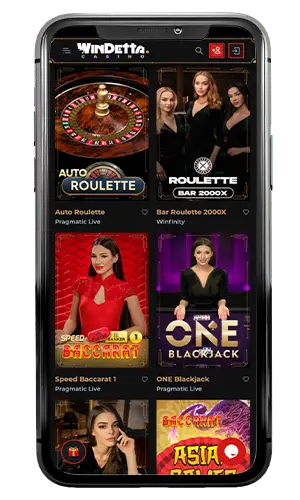 Windetta Casino Live Roulette ROW