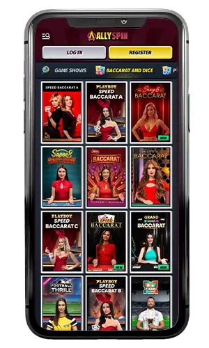 Allyspin Casino Live Baccarat ROW