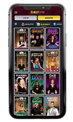 Allyspin Casino Live Blackjack ROW