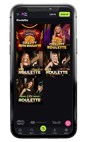 BetandPlay Casino Live Roulette ROW