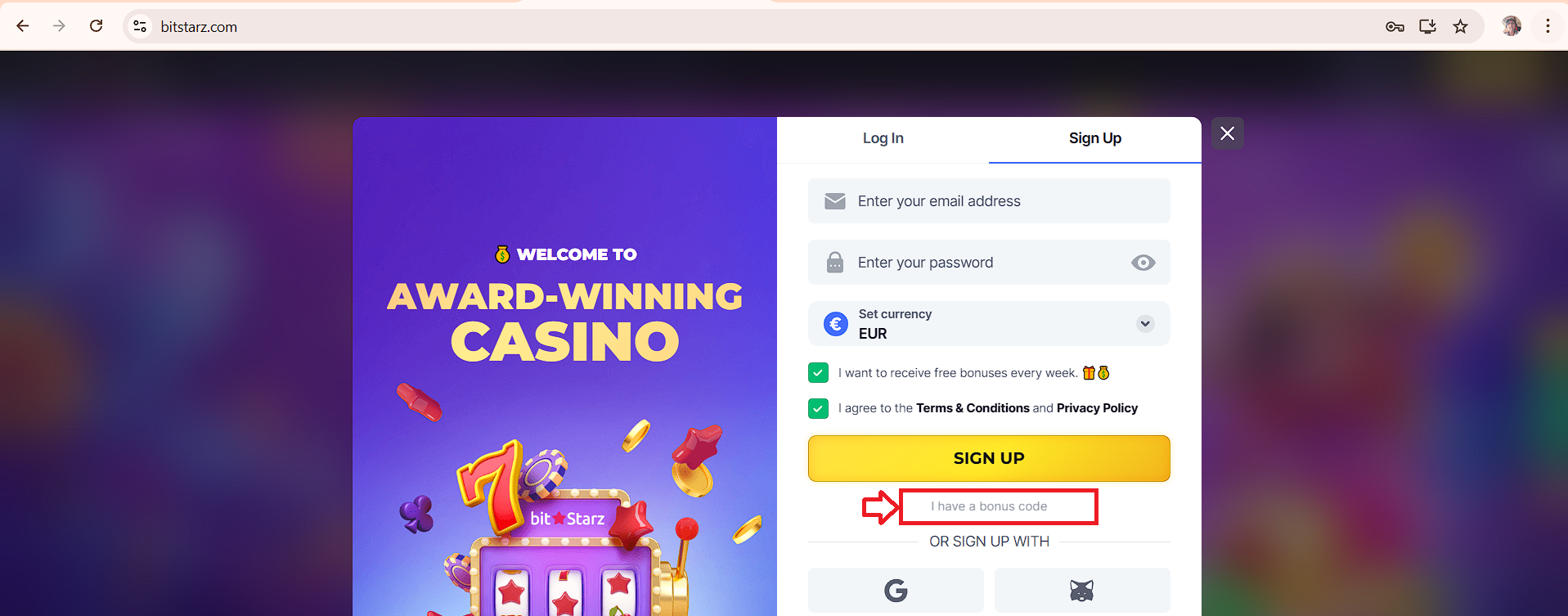 Bitstarz Casino Promo Codes Image