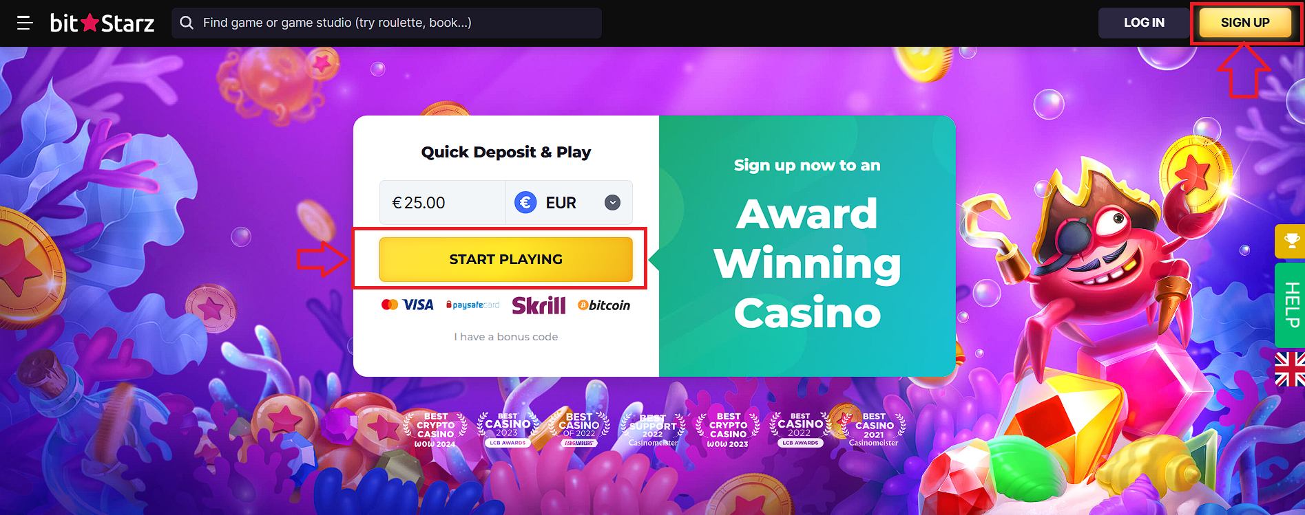 Bitstarz Casino Registration