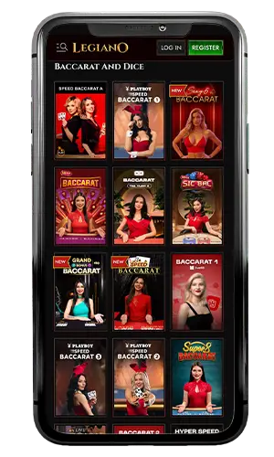 Legiano Casino Live Baccarat ROW