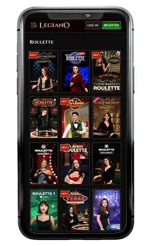 Legiano Casino Live Roulette ROW