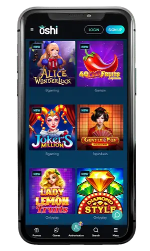 Oshi Casino New Slots ROW