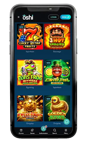 Oshi Casino Popular Slots ROW
