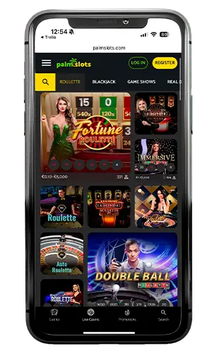 Palmslots Casino Live Roulette ROW
