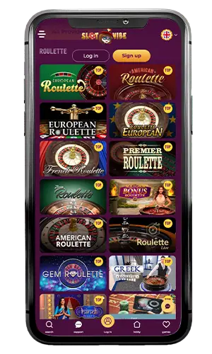 Slotvibe Casino Live Roulette ROW