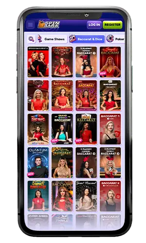 Spinbara Casino Live Baccarat ROW