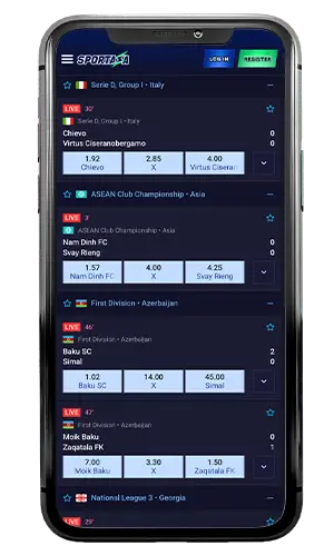 Sportaza Live Betting ROW
