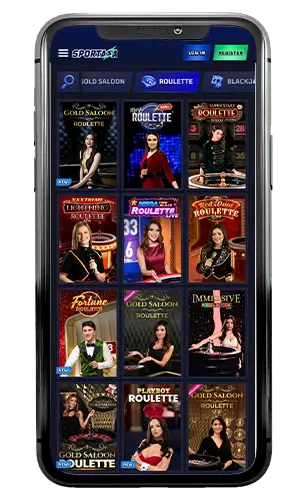 Sportaza Casino Live Roulette ROW