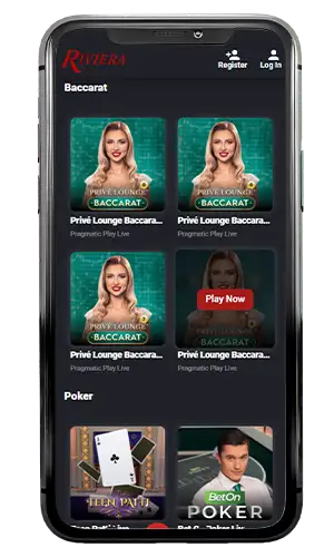 Riviera Casino Live Baccarat ROW