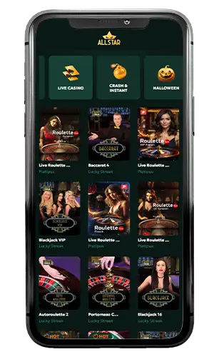 AllStar Casino Live Games ROW