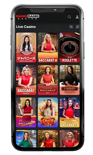 Bang Bang Casino Live Casino ROW 1