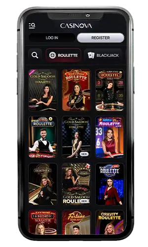 Casinova Casino Live Roulette ROW