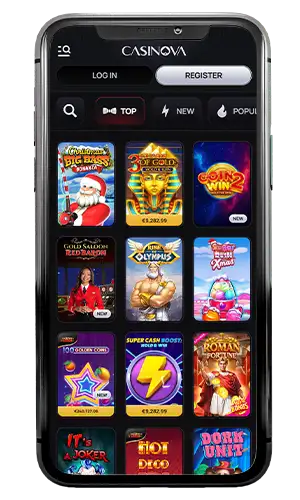 Casinova Casino Slots Top ROW